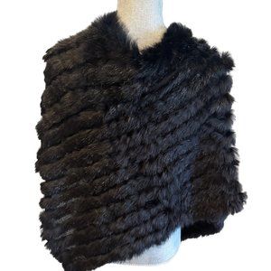 Faux Fur Poncho